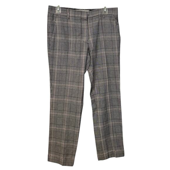 Golden Goose Daria Glen Plaid Virgin Wool Blend Cigarette Pants Size 42 Medium - Picture 3 of 9